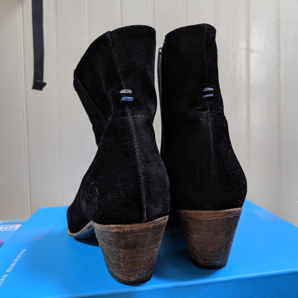John Fluevog Milla Suede Ankle Boots
